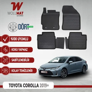 Toyota Corolla Paspas 2019 2025 Arası Uyumlu 3D Havuzlu Paspas Seti