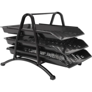 Plastik Evrak Rafı 3'lü Siyah