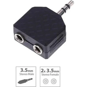 3.5mm Stereo Ses Kulaklık Hoparlör Çoklayıcı Steryo Çoğaltıcı Pc Stereo Telefonlar Mp3 Çalarlar Için