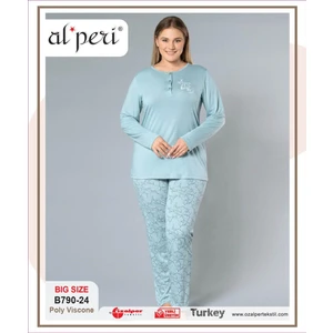 Gd Goldoremi 790-24 Büyük Beden Kadın Uzun Kollu Pijama Takım
