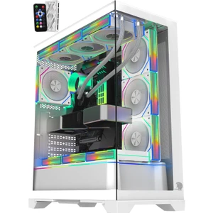 Artıst 7x Argb Kumandalı Fan USB 3.0 Atx Gaming Bilgisayar kasası beyaz