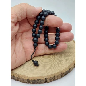 Oniks Taşı Mat 33LÜK Özel Tasarım Tesbih 8mm (1262)