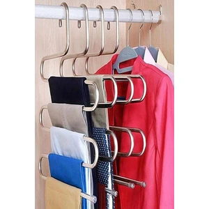 5 Katlı Metal Pantolon Eşarp Askısı