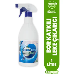 Boraksil Bor Katkılı Leke Çıkarıcı 1 Lt - Ekstra Kuvvetli - Çok Amaçlı - Kimyasalı Az Doğal Içerik