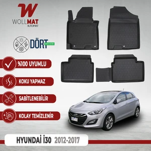 Hyundai I30 Uyumlu Paspas 2013 2017 Arası 3D Havuzlu Paspas Seti