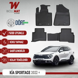 Sportage Paspas 2022 Sonrası Uyumlu 3D Havuzlu Paspas Seti