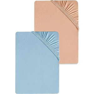 2 Adet Battal Boy Düz Pamuklu Çift Kişilik 200 x 200 cm Lastikli Penye Çarşaf