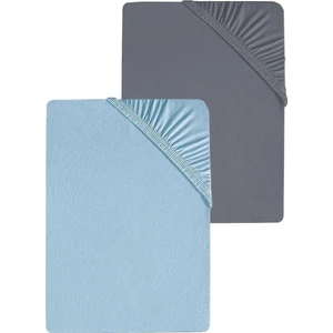 2 Adet Battal Boy Düz Pamuklu Çift Kişilik 200 x 200 cm Lastikli Penye Çarşaf