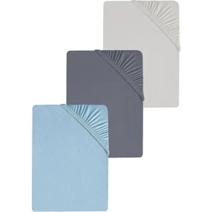 3 Adet Battal Boy Düz Pamuklu Çift Kişilik 200 x 200 cm Lastikli Penye Çarşaf