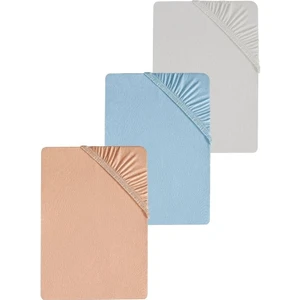 3 Adet Battal Boy Düz Pamuklu Çift Kişilik 200 x 200 cm Lastikli Penye Çarşaf