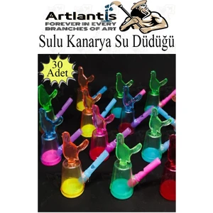 Sulu Kanarya Su Düdüğü 30 Adet Sulu Bülbül Kuş Sesi Çıkaran Düdük Oyuncak Karne Sınıf Çocuk Hediyesi