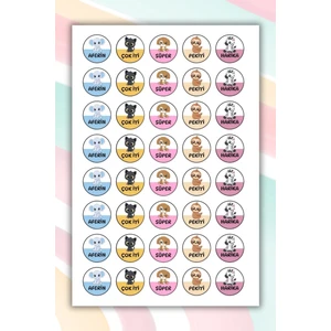 40 Adet Öğretmenler Için Ödül/ödev/motivasyon/etiket Okul Sticker