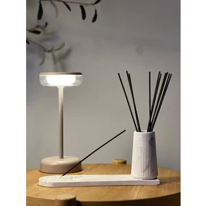 Kums Design Dekoratif Mermer Desenli Çizgili Tütsülük Vazo Set