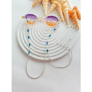 Renkli Boncuklu Kadın Gözlük Ipi