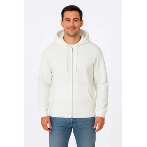 Monsi -Erkek Üç Iplik Kapüşonlu Tam Fermuarlı Kanguru Cepli Sweatshirt Hoodie