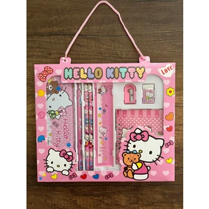 Kırtasiye Okul Seti Kuromi Hello Kitty Kalemlik Cetvel Not Defteri 3 Kalem Silgi Kalemtıraş Set