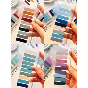 Pastel Tonlar 800 Yaprak Şeffaf Cetvelli Postit Not Kağıdı Seti 4 Adet Set-2