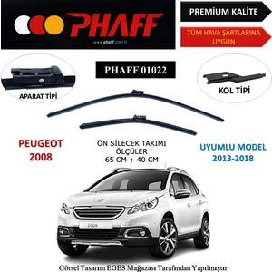 Peugeot 2008 (2013-2018) Ön Silecek Süpürgesi 650MM + 400MM