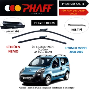 Citröen Nemo (2008-2016) Ön Silecek Süpürgesi 650MM + 480MM