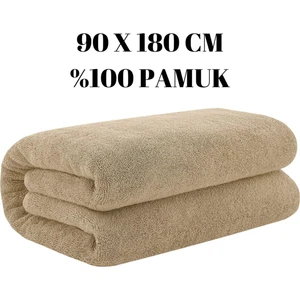 Karamel 90X180 cm Büyük Banyo Duş Havlusu Otel Spa Havlusu %100 Pamuk Şezlong Plaj Havlusu