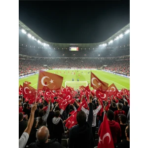 10 Adet Sopalı Türk Bayrağı 20X30 cm – Raşel Kumaş, Çift Dikiş, Dayanıklı Küçük Ebat