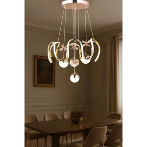 Lüx Aydınlatma BADE LEDLİ GOLD MODERN AVİZE