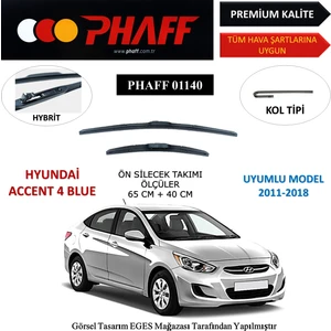 Hyundai Accent Blue (2011-2018) Ön Silecek Süpürgesi 650MM + 400MM