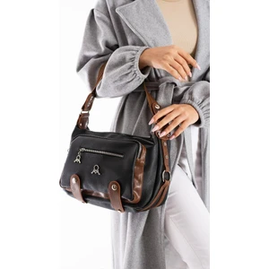 Kadın Postacı Çanta Çapraz Askılı Vegan Deri Omuz Çantası 32*22 cm Suni Deri Mega Bag