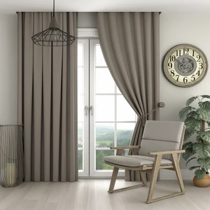 Blackout Vizon Fon Perde Işık Geçirmez Pilesiz Güneşlik ( Tek Kanat ) Fon, Perde,