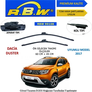Dacia Duster (2017) Ön Silecek Süpürgesi 600mm + 450mm 
