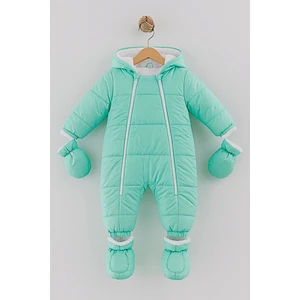 Yağmur-Soğuk Geçirmez Kapüşonlu Çıkarılabilir Eldiven ve Patikli Bebek Kozmonot-Astronot Tulum