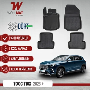 Togg T10X Paspas 2023 Sonrası Uyumlu 3D Havuzlu Paspas Seti