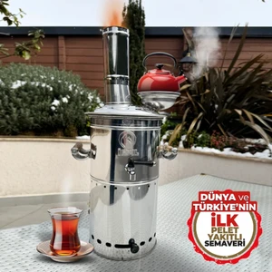 Ifyıl Ifyıl Pelet Yakıtlı Dumansız Paslanmaz Çelik 4,5 Litre Semaver (Peletli)