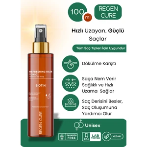 Tazeleyici Saç Toniği | Biotin Kompleksi ile Saç Uzamasını Destekleyen ve Dökülme Durdurucu Saç Suyu