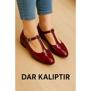 T-Strap Mary Jane Tasarım Babet