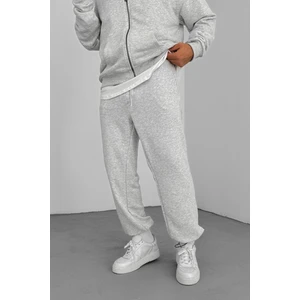 Erkek Baggy Ayarlanabilir Paça 3 Iplik Şardonlu Bol Kesim Stoper Paça Rahat Eşofman Altı TR0463