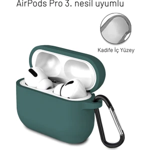 Airpods Pro 3. Nesil Uyumlu Içi Kadife Darbelere Dayanıklı Askı Aparatlı Lansman Silikon Kılıf
