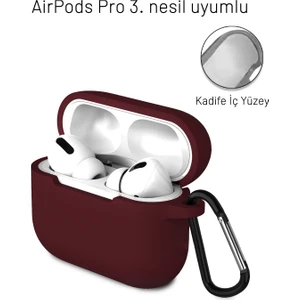 Airpods Pro 3. Nesil Uyumlu Içi Kadife Darbelere Dayanıklı Askı Aparatlı Lansman Silikon Kılıf