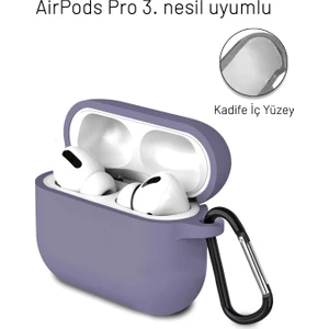 Airpods Pro 3. Nesil Uyumlu Içi Kadife Darbelere Dayanıklı Askı Aparatlı Lansman Silikon Kılıf
