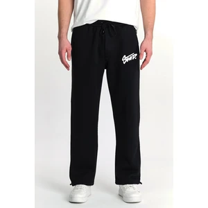 Erkek Baggy Ayarlanabilir Paça Stwd Baskılı 3 Iplik Şardonlu Bol Kesim Stoper Eşofman Altı RF0547