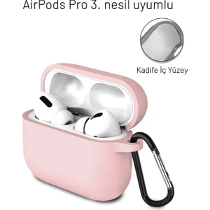 Airpods Pro 3. Nesil Uyumlu Içi Kadife Darbelere Dayanıklı Askı Aparatlı Lansman Silikon Kılıf