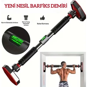 Yeni Nesil Barfiks Demiri 60-100CM Kaymaz Kapı Koridor Barfiks Aleti Çubuğu Barı