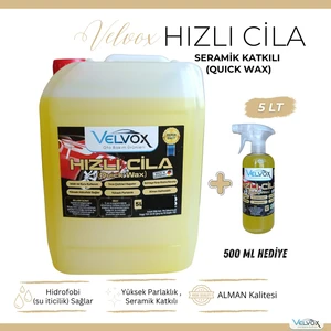 Hızlı Cila Seramik Katkılı 5 Lt ve 500 ml Hediye, Hızlı Cila, Oto Cila, Quick Wax