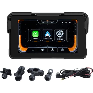 5.0 Inç Kablosuz Carplay Moto Android Otomatik Taşınabilir Dijital Motosiklet Gösterge Tablosu Motosiklet Navigasyon Ekran (Yurt Dışından)