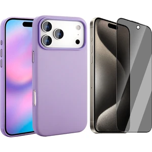 iPhone 17 Pro Max Kılıf M-Safe Şarj Özellikli Pu Deri Görünümlü Zore Kupra Kapak + Hayalet Ekran Koruyucu