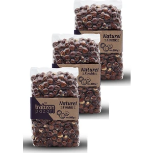 Trabzon Pazarı Çiğ Fındık Içi 3x500 Gr
