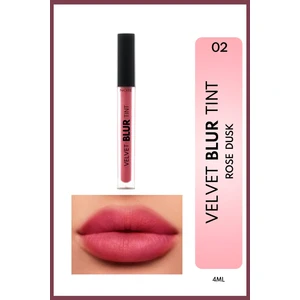 Velvet Blur Tint Kadife Bitişli Nemlendirici Mat Ruj - 02 Rose Dusk - Pembe