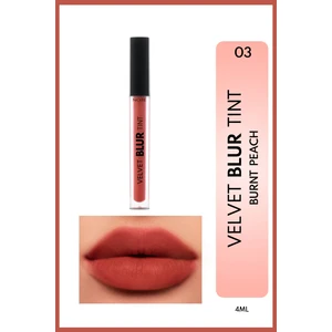 Velvet Blur Tint Kadife Bitişli Nemlendirici Mat Ruj - 03 Burnt Peach - Nude