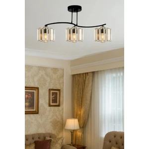 ESSLİGHT AHU 3 LÜ SIRALI AVİZE KRİSTAL TAŞLI MODERN DEKORATİF AYDINLATMA