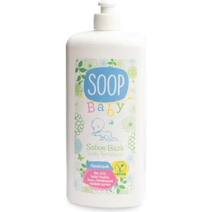 Soop Baby Bebek Sabun Bazlı Yüzey Temizleyici 1 L | %100 Doğal & Hipoalerjenik | Kokusuz İz Bırakmaz, Durulamasız |